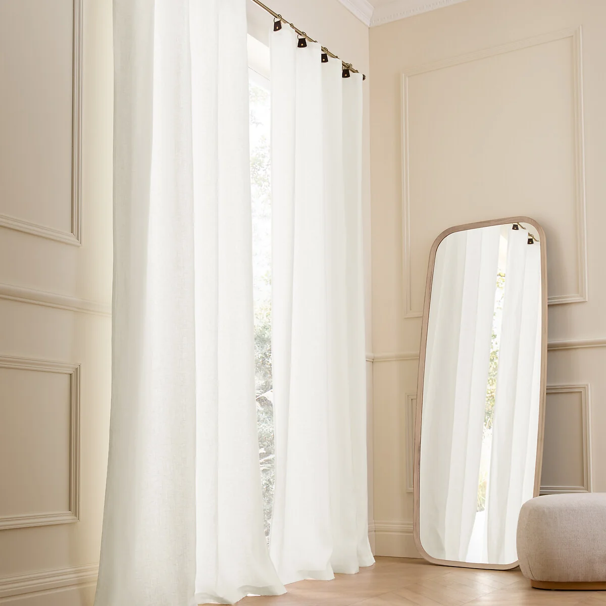 Private Lined 100% Washed Linen Curtain – image 2