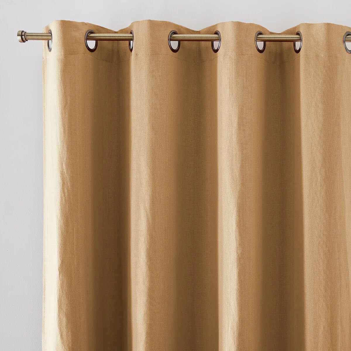 Onega Washed Linen Single Lined Blackout Curtain with Eyelets – image 2