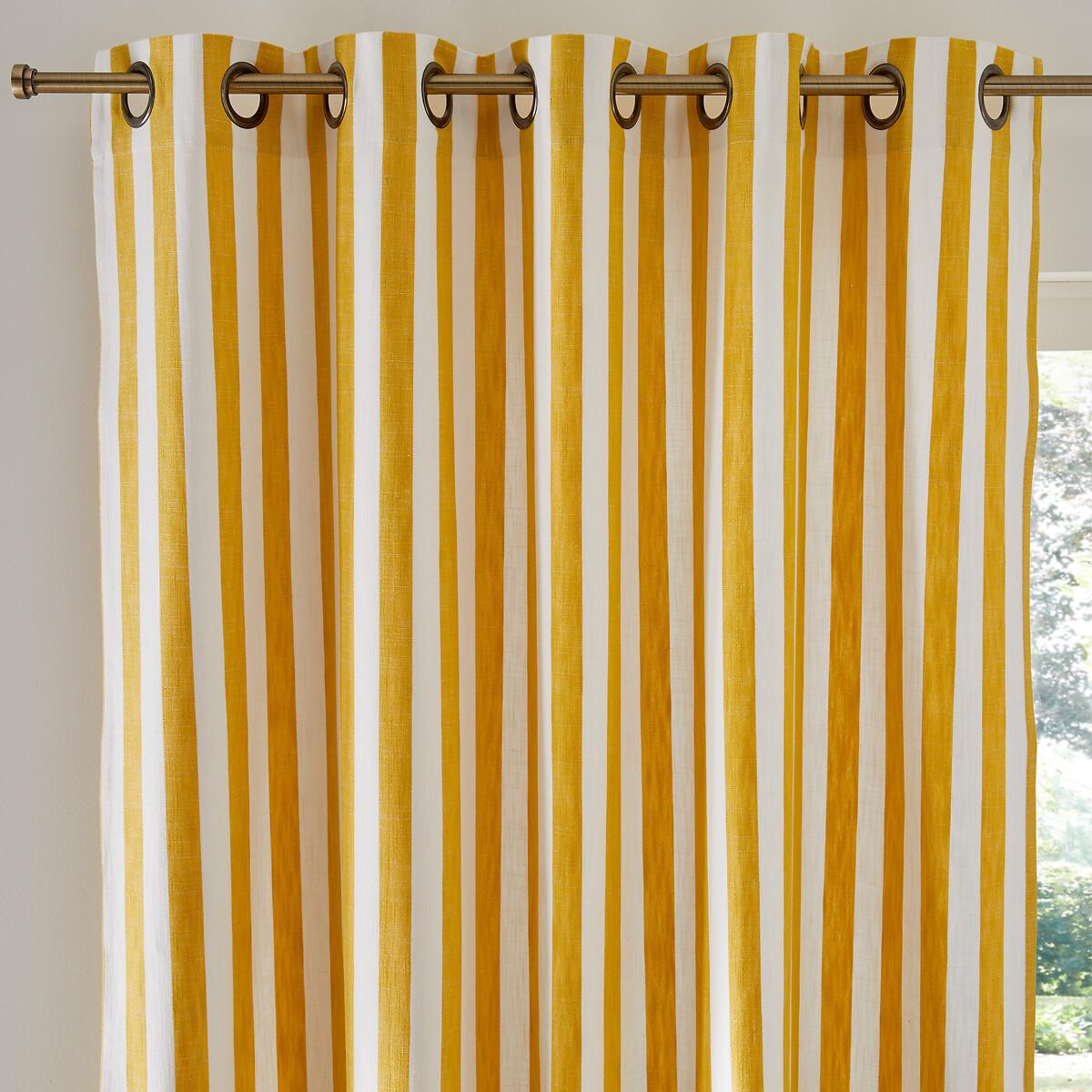 Ramla Cotton Curtain with Eyelets – image 1