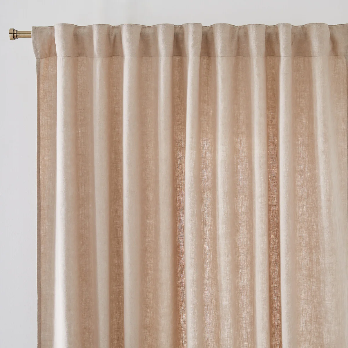 Elba Linen Curtain with Gathered Braid Finish – image 2