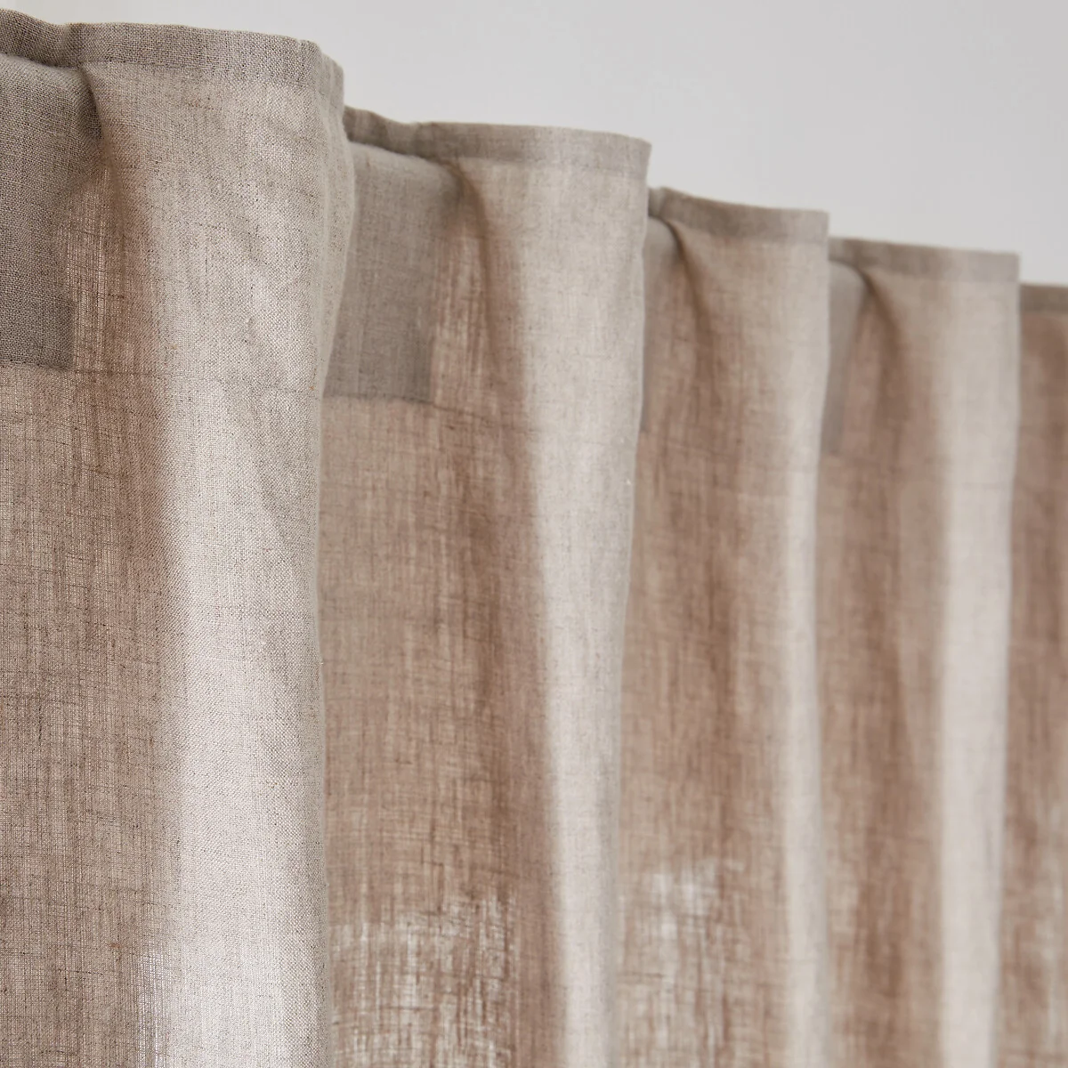Onega Washed Linen Radiator Curtain with Hidden Fixings – image 4