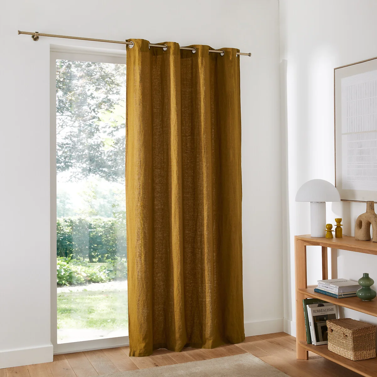 Elba Linen Curtain with Eyelets – image 2
