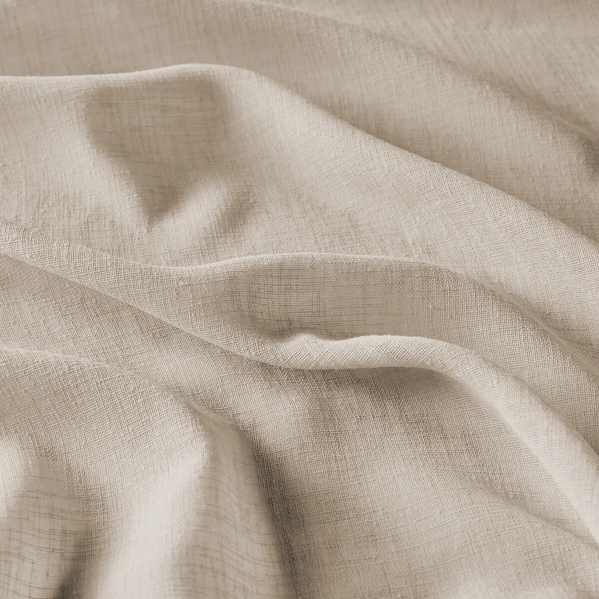 Nyong Gathered Braid Linen Effect Sheer Curtain – image 5