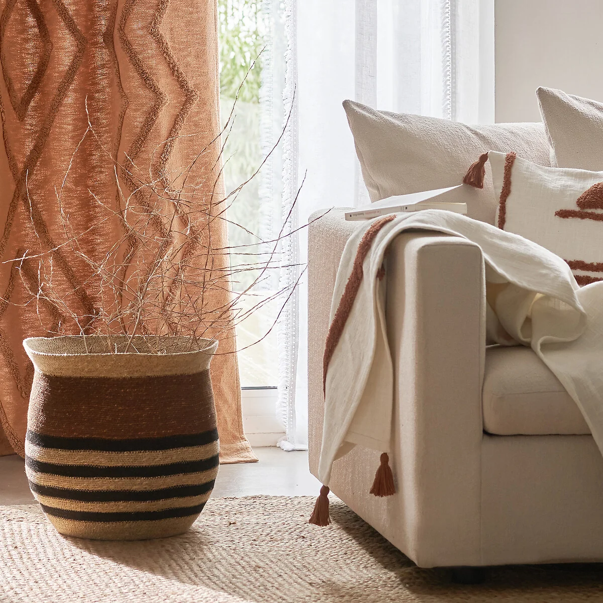 Assa Tufted Hidden Hook Cotton Curtain – image 8