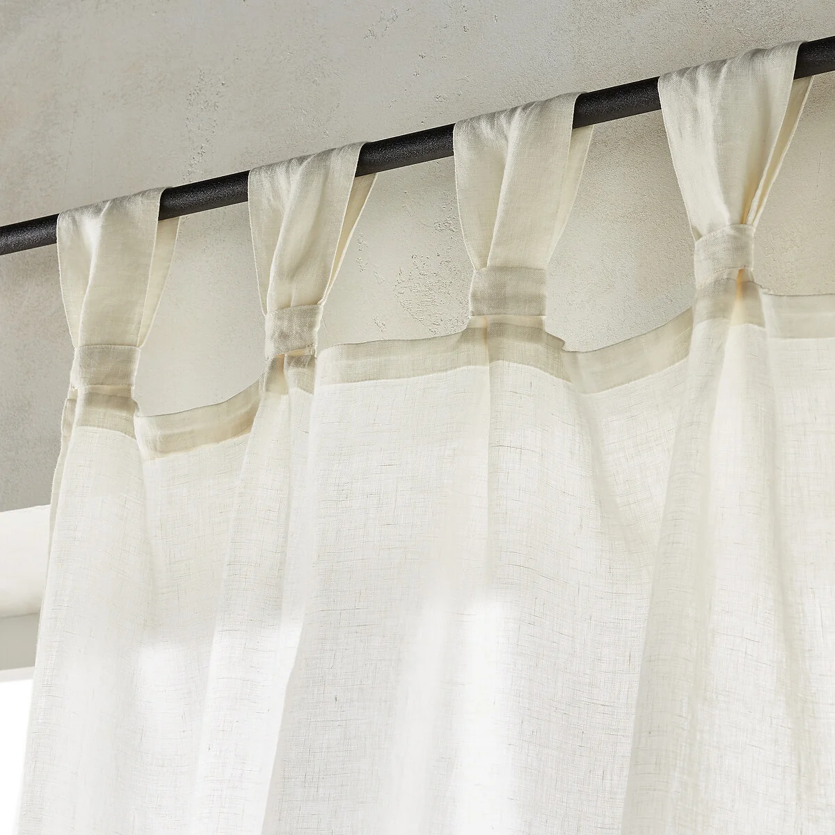 Jaliska Single Linen Curtain with Tab Top – image 2