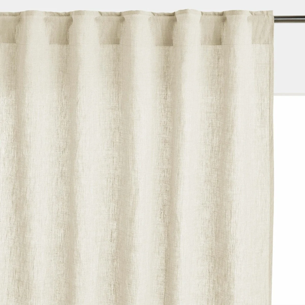 Onega Washed Linen Radiator Curtain with Hidden Fixings – image 1