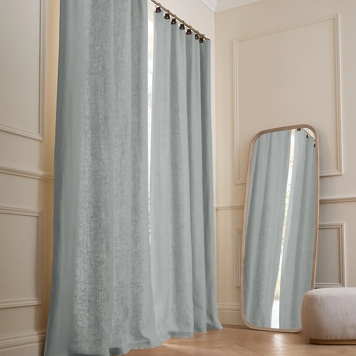 Private Lined 100% Washed Linen Curtain – image 2