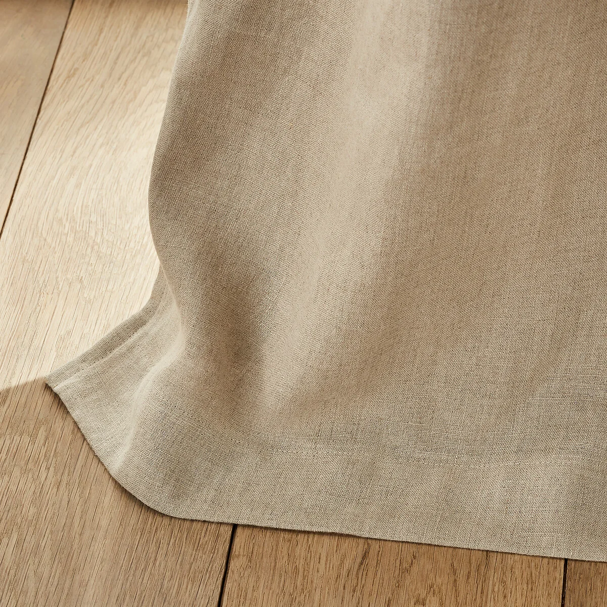 Private Blackout 100% Washed Linen Curtain with Rings – image 3