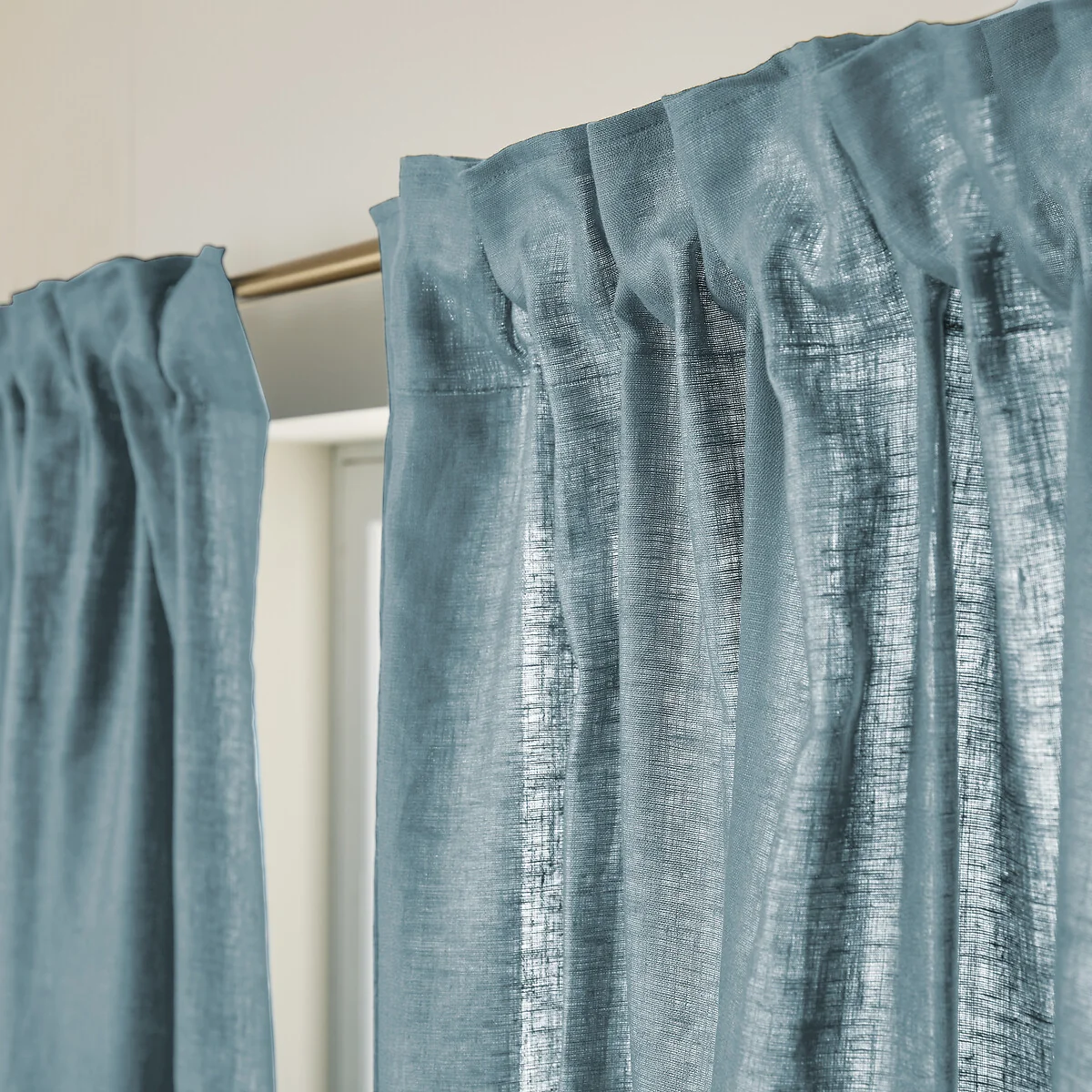 Private Ruffled 100% Washed Linen Curtain – image 5