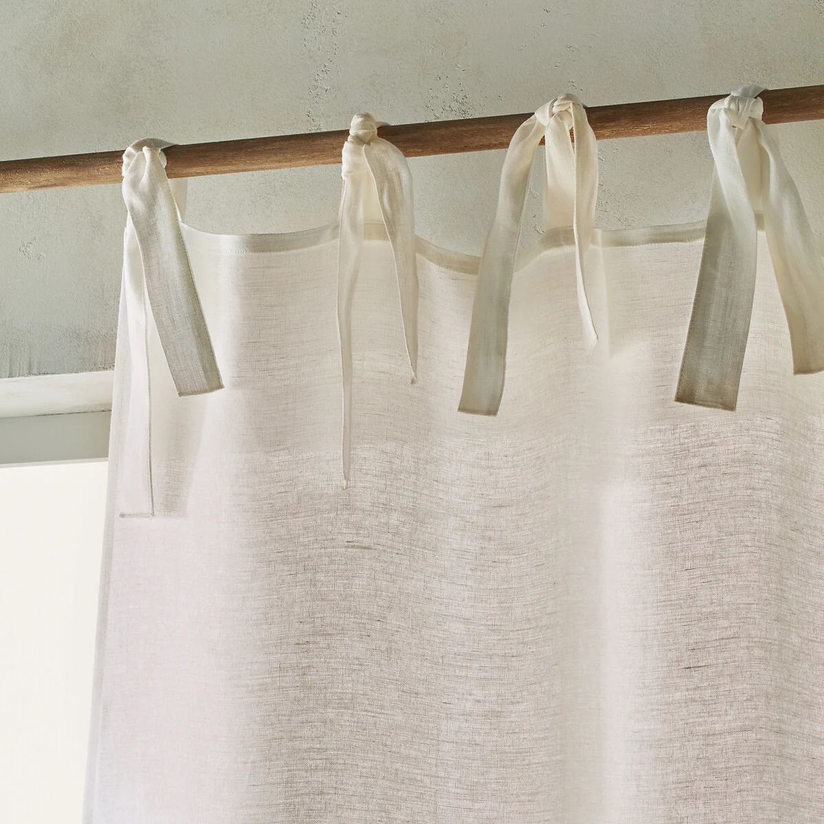 Colin Pure Linen Curtain with Knots – image 3