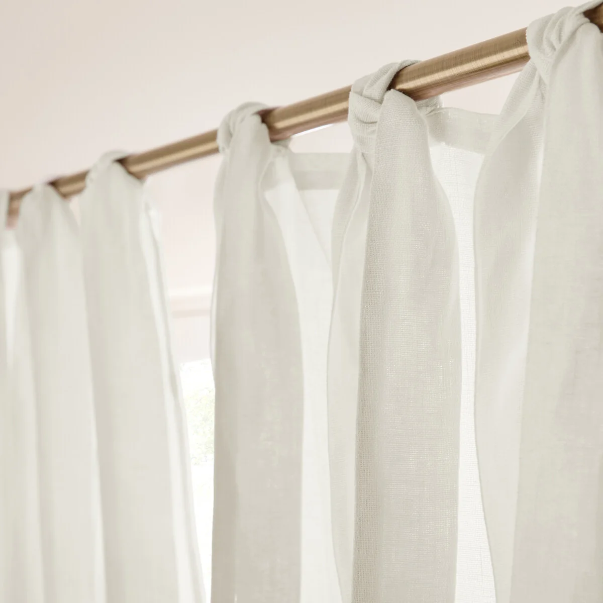 Colin Pure Linen Curtain with Knots – image 5
