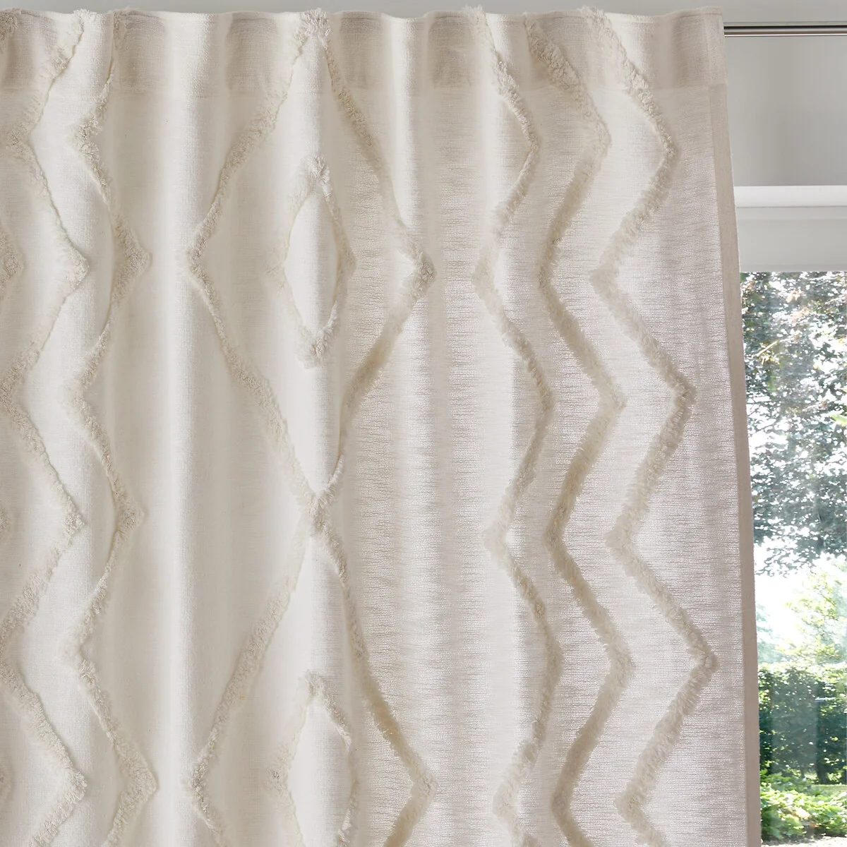 Assa Tufted Hidden Hook Cotton Curtain – image 2