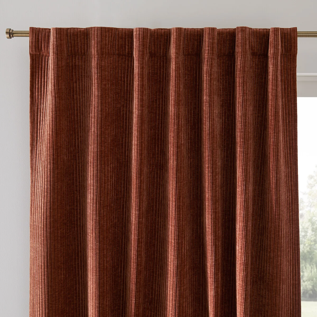 Carly Corduroy Curtain with Concealed Tab Top – image 2