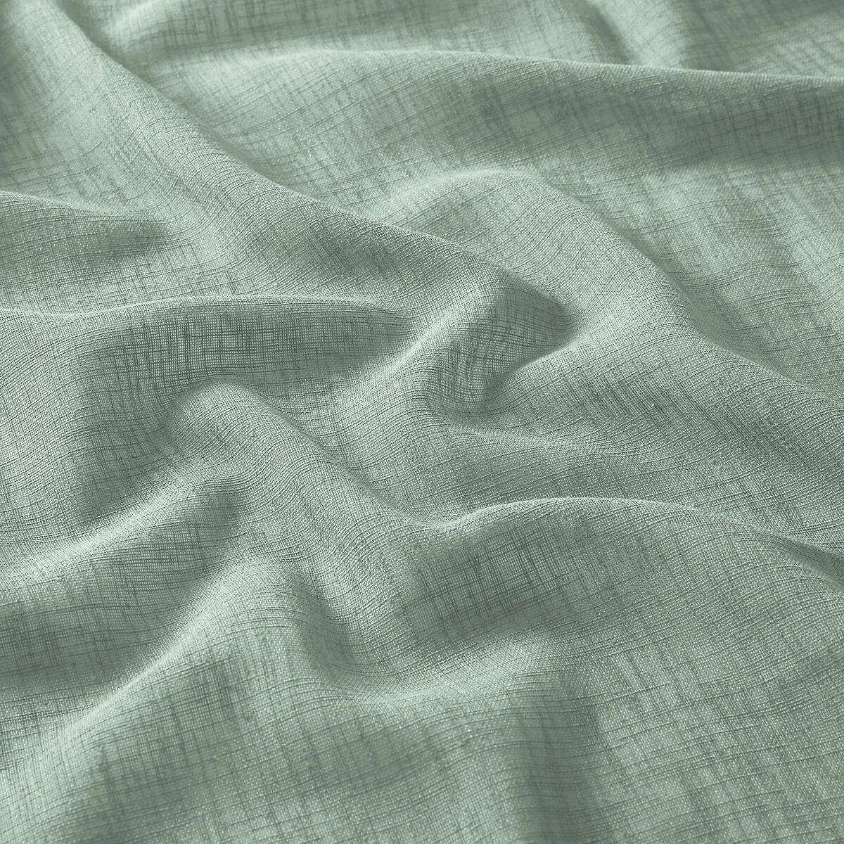 Nyong Linen-Effect Radiator Curtain with Gathered Braid – image 3