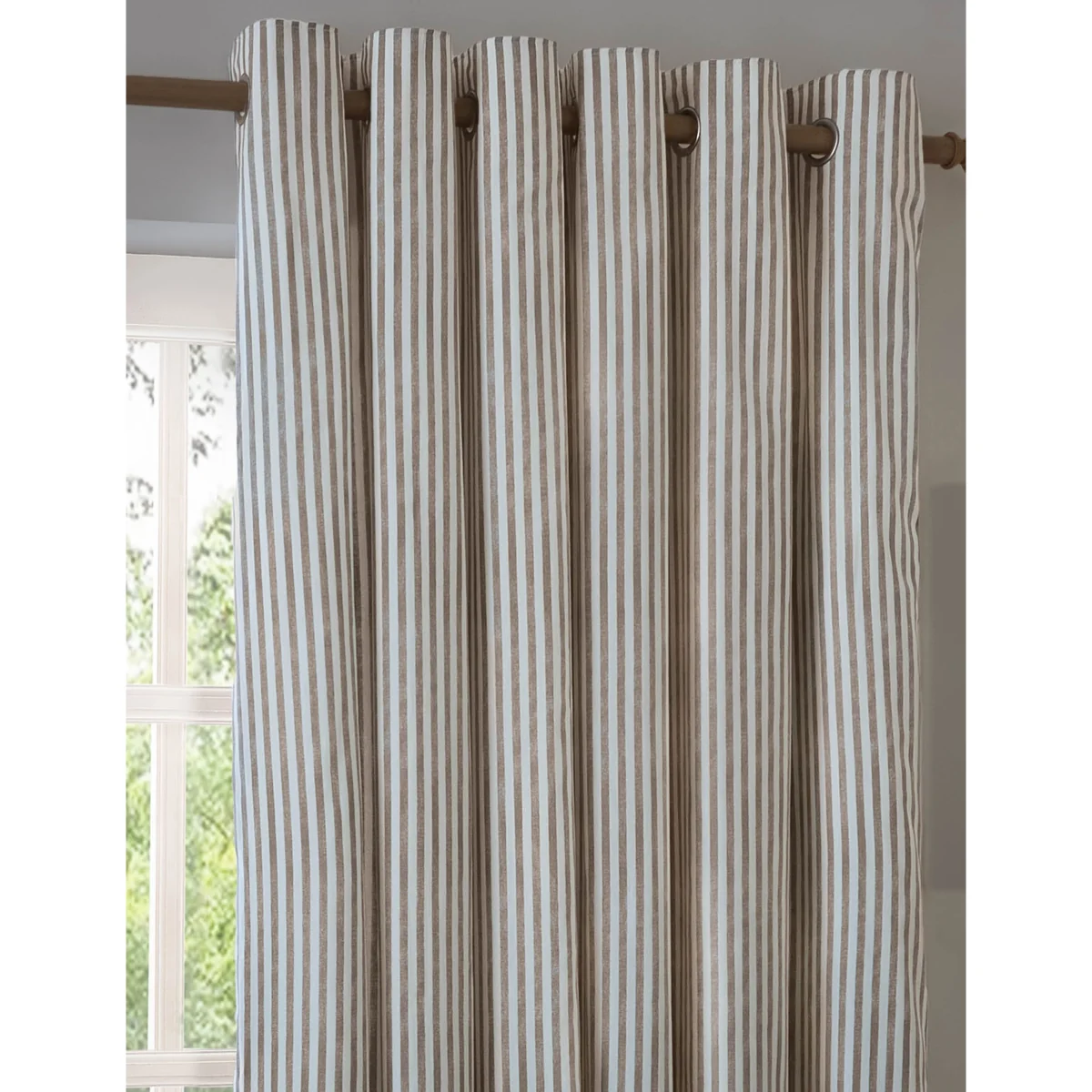 YARD Hebden Striped Blackout Eyelet Curtains Light Pink Mix – image 2
