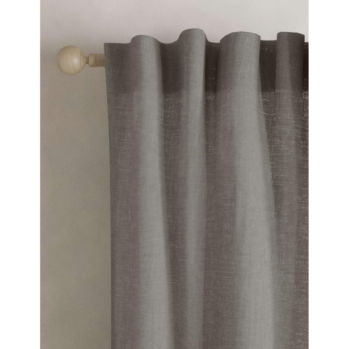 M&S Collection Cotton Rich Sheer Curtains - EL90 - Ecru, Ecru – image 2