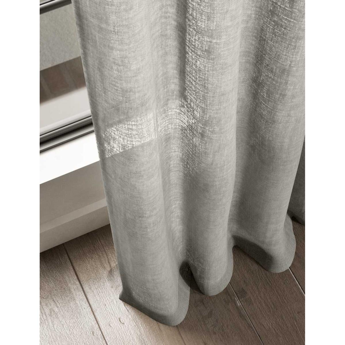 M&S Collection Cotton Rich Sheer Curtains - EL90 - Ecru, Ecru – image 6