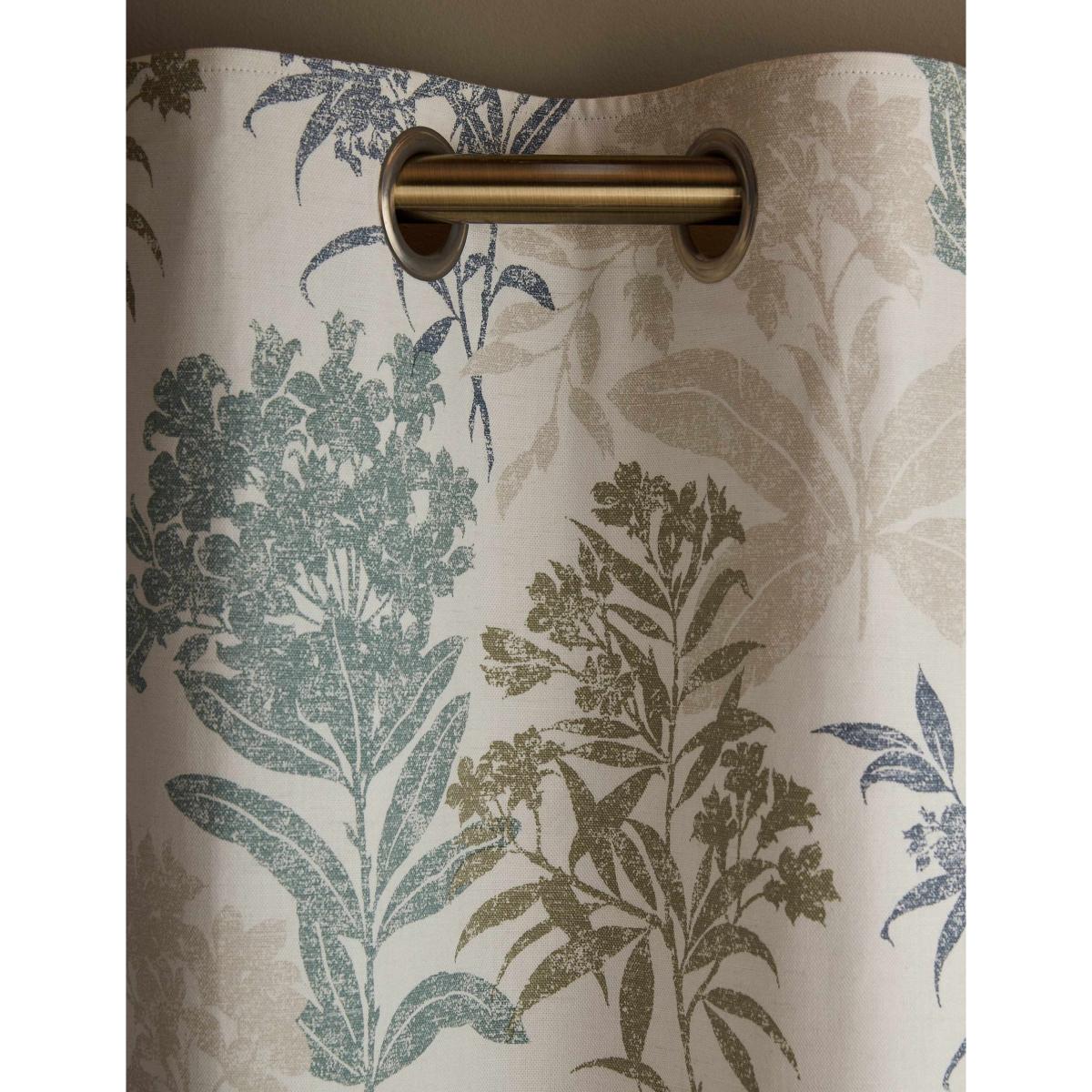 Laura Ashley Tenby Pure Cotton Eyelet Blackout Curtains Blue Mix – image 4