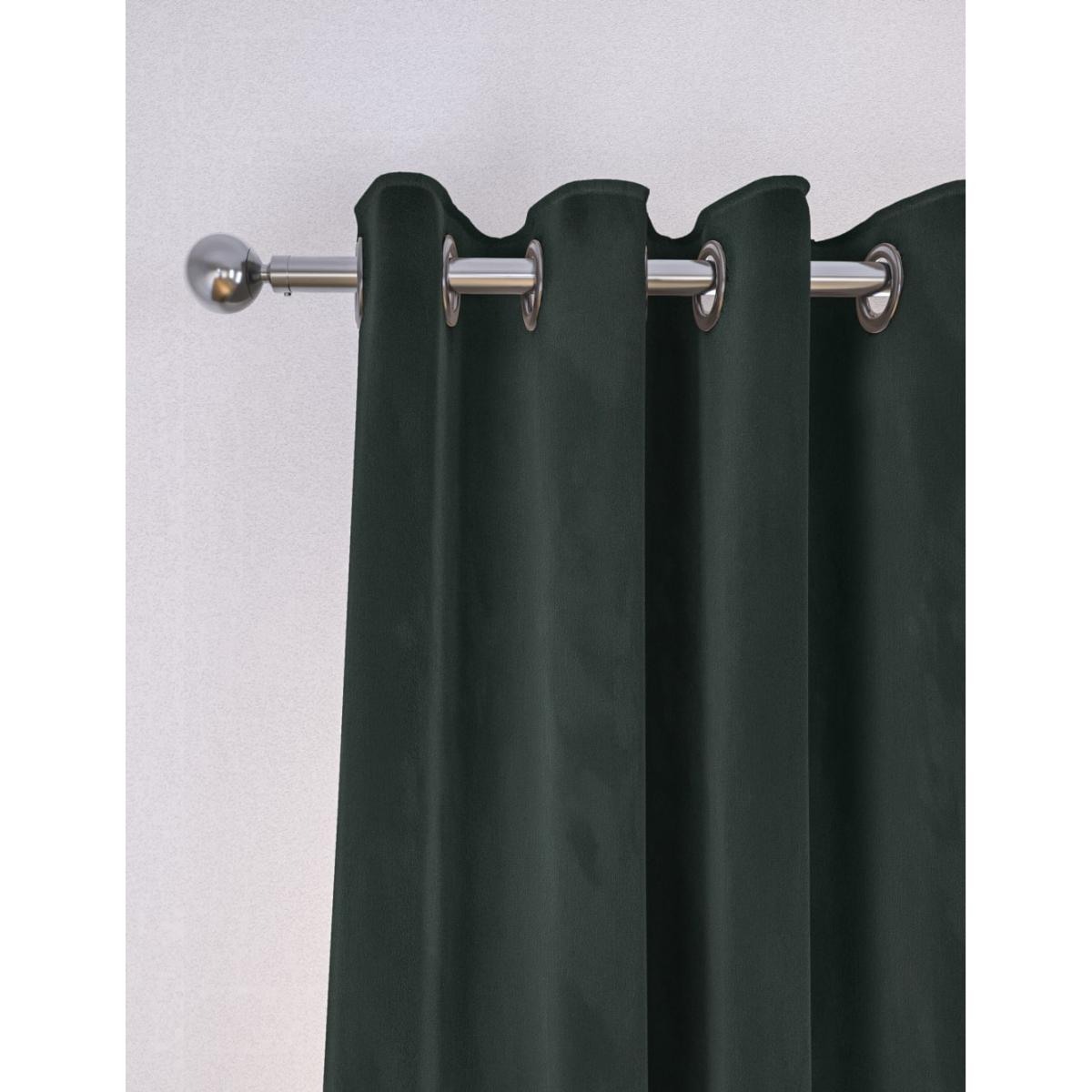 M&S Collection Velvet Eyelet Thermal Curtains - WDR54 - Dark Purple, Bronze,Light Green,Green,Champagne,Soft Pink,Forest Green,Mauve,Terracotta,Mid Blue,Neutral,Mid Grey,Dark Purple – image 2