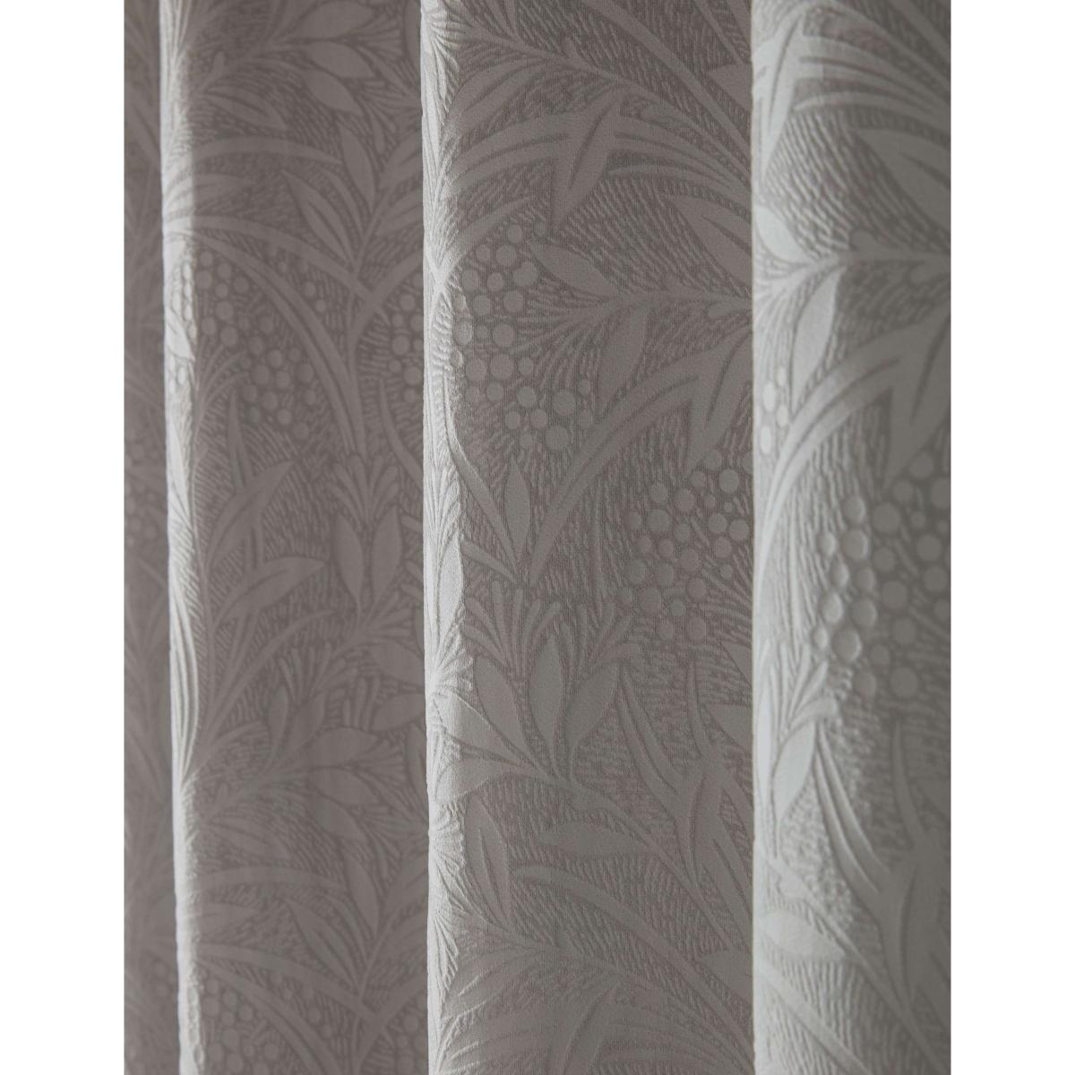 Laura Ashley Barley Embossed Eyelet Curtains Grey – image 3