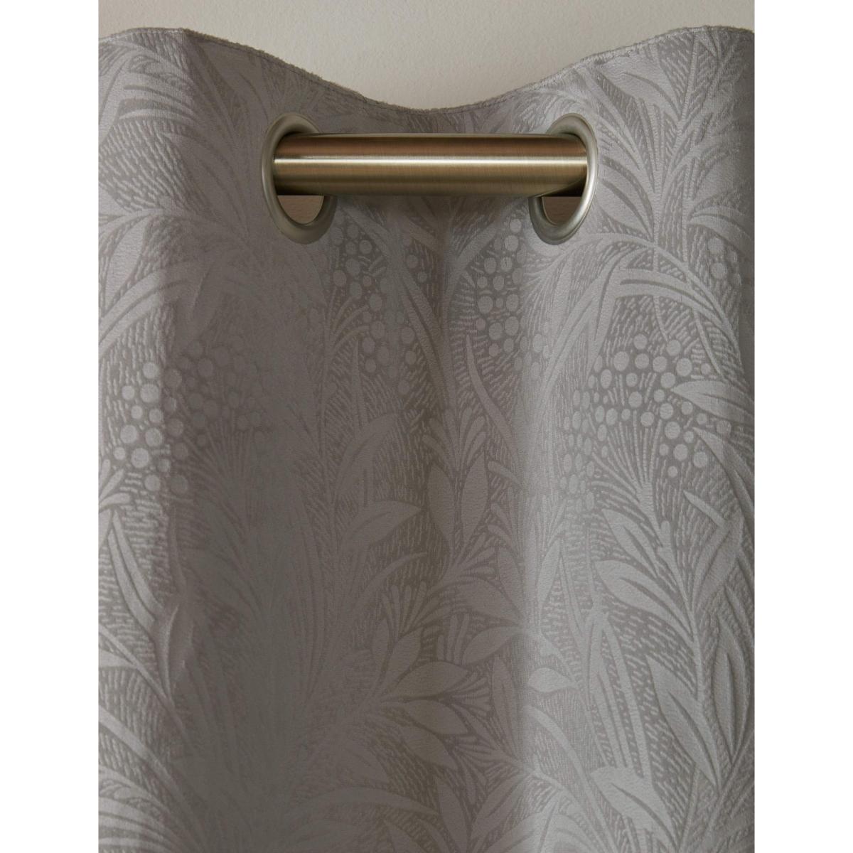 Laura Ashley Barley Embossed Eyelet Curtains Grey – image 4