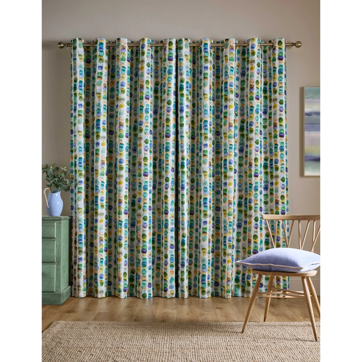 Bluebellgrey Tobermory Cotton Rich Eyelet Curtains Multi – image 4