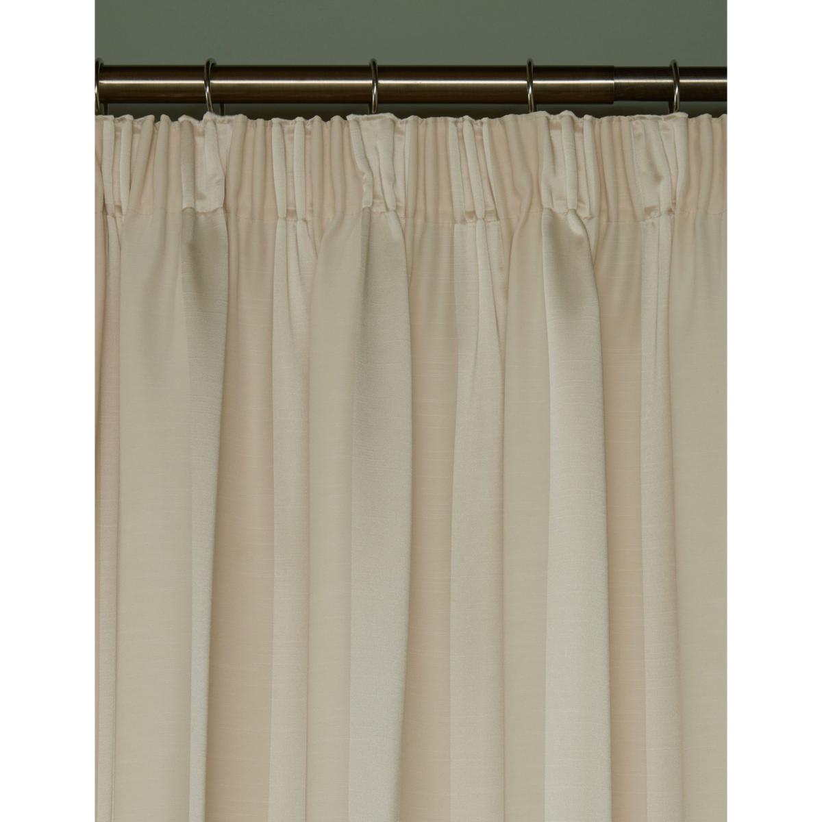 Laura Ashley Lille Stripe Pencil Pleat Curtains Beige Mix – image 3