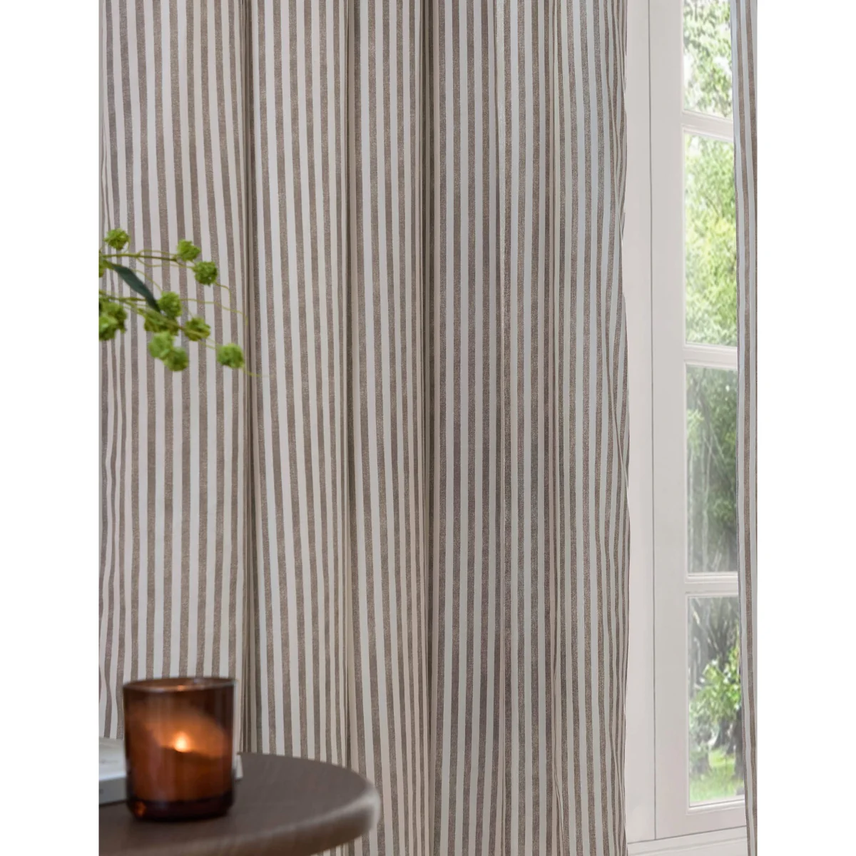YARD Hebden Striped Blackout Eyelet Curtains Yellow Mix – image 4