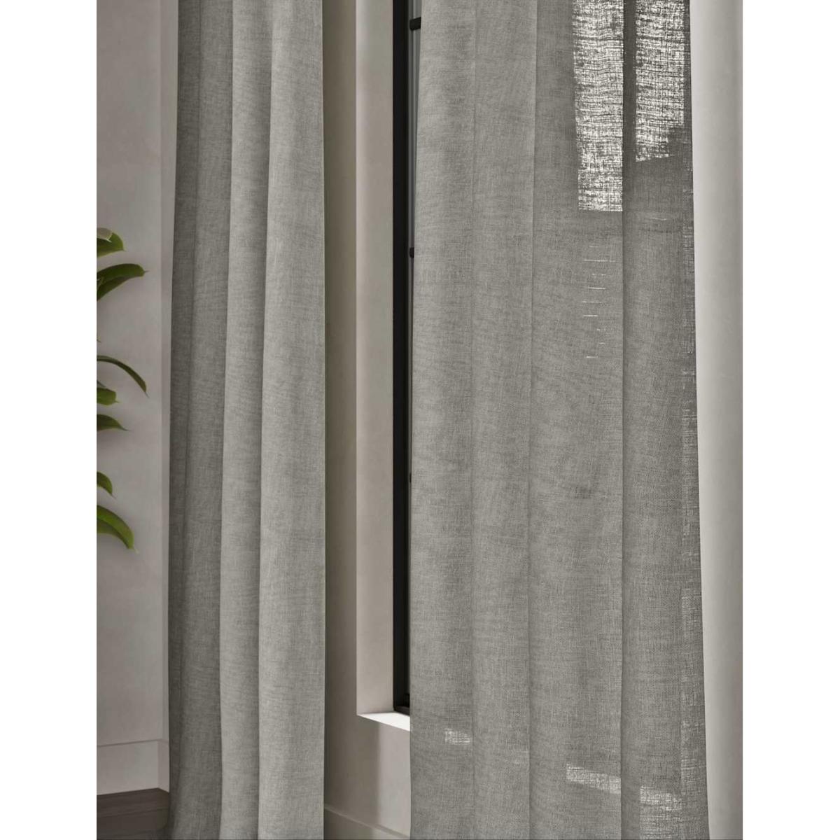 M&S Collection Cotton Rich Sheer Curtains - WDR90 - Ecru, Ecru,Khaki,Light Grey – image 3