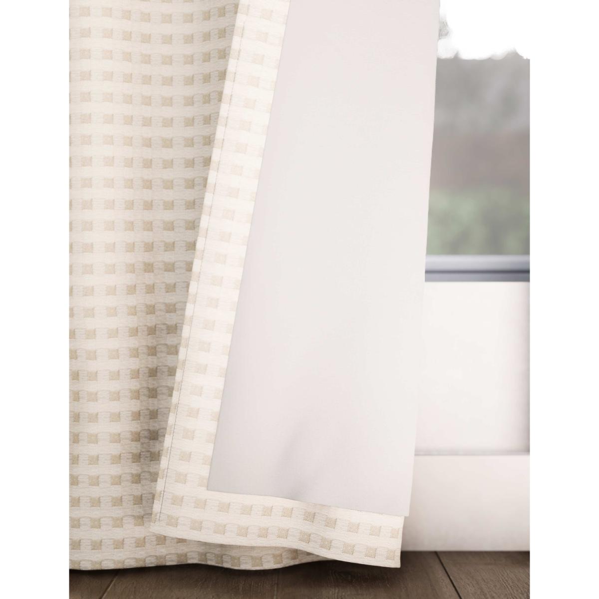 M&S Collection Chenille Gingham Multiway Blackout Curtains - WDR54 - Natural, Natural – image 5