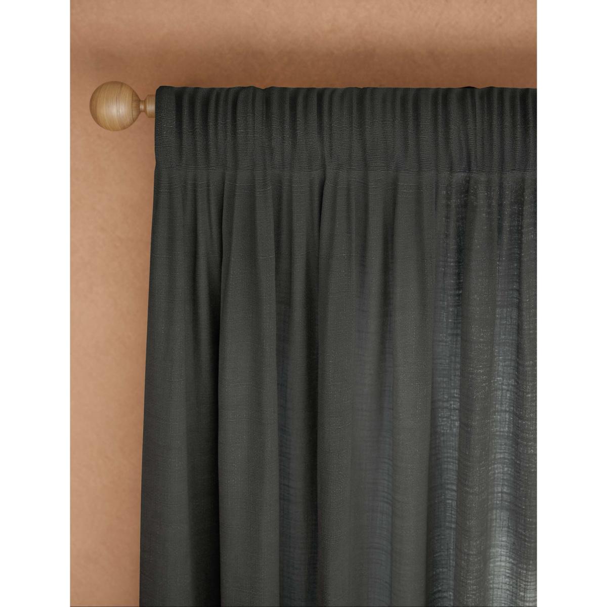 M&S Sheer Slot Top Curtains Ecru – image 2