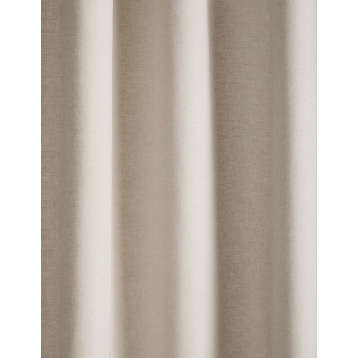 M&S X Kelly Hoppen Tab Top Curtains with Stripe - WDR72 - Light Grey, Light Grey,Taupe – image 5