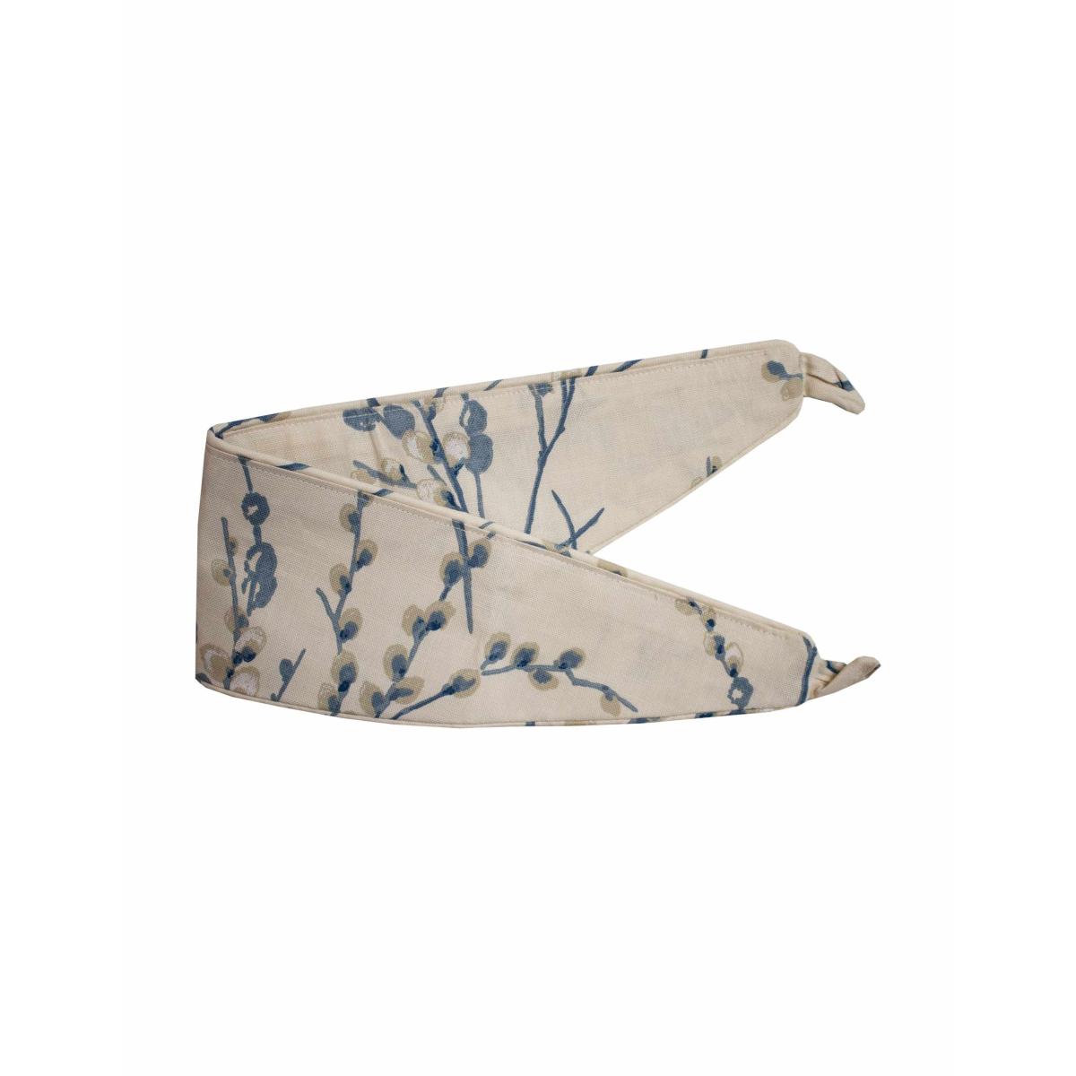Laura Ashley Pure Cotton Pussy Willow Pencil Pleat Curtains Blue Mix – image 3
