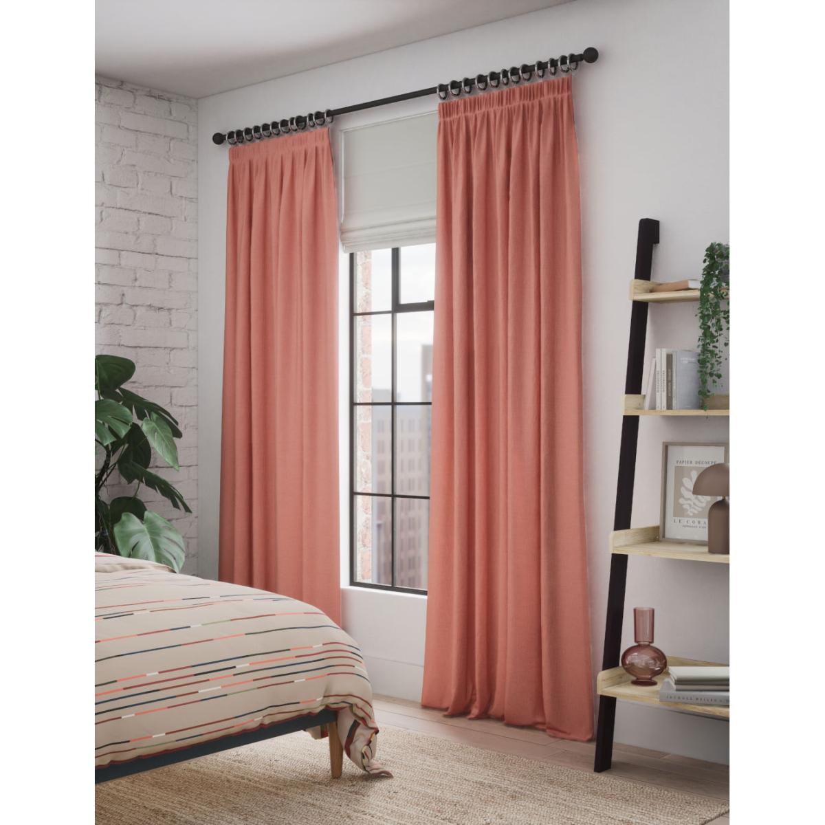 M&S Pure Cotton Pencil Pleat Curtains - EW90 - Green, Green,Clay – image 4
