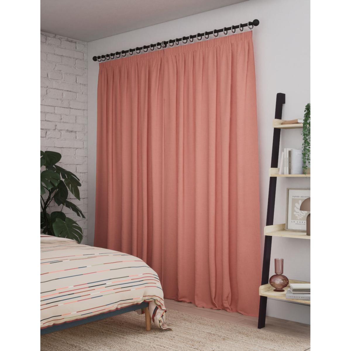 M&S Pure Cotton Pencil Pleat Curtains - EW90 - Green, Green,Clay – image 5