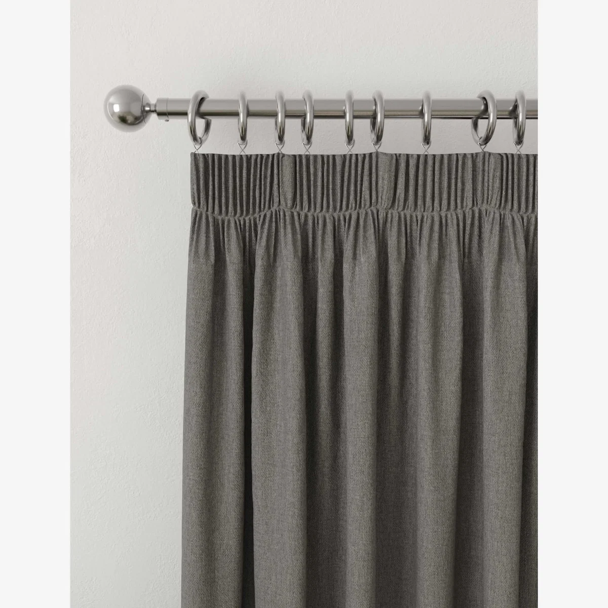 M&S Brushed Pencil Pleat Blackout Thermal Curtains Seafoam – image 1