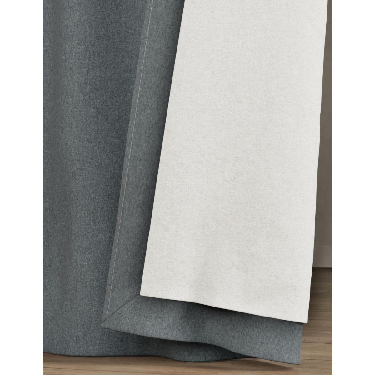 M&S Brushed Eyelet Ultra Temperature Smart Blackout Curtains - WDR72 - Charcoal Mix, Neutral,Sage,Charcoal Mix – image 5