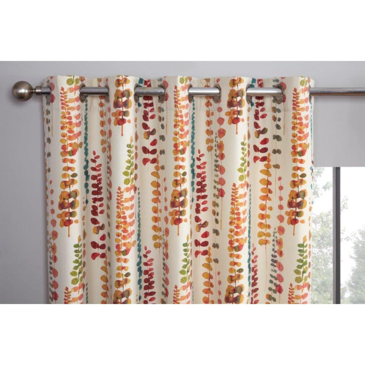 Sundour Santa Maria Rumba Curtains - 66x72, Floral - White/Yellow/Red – image 4