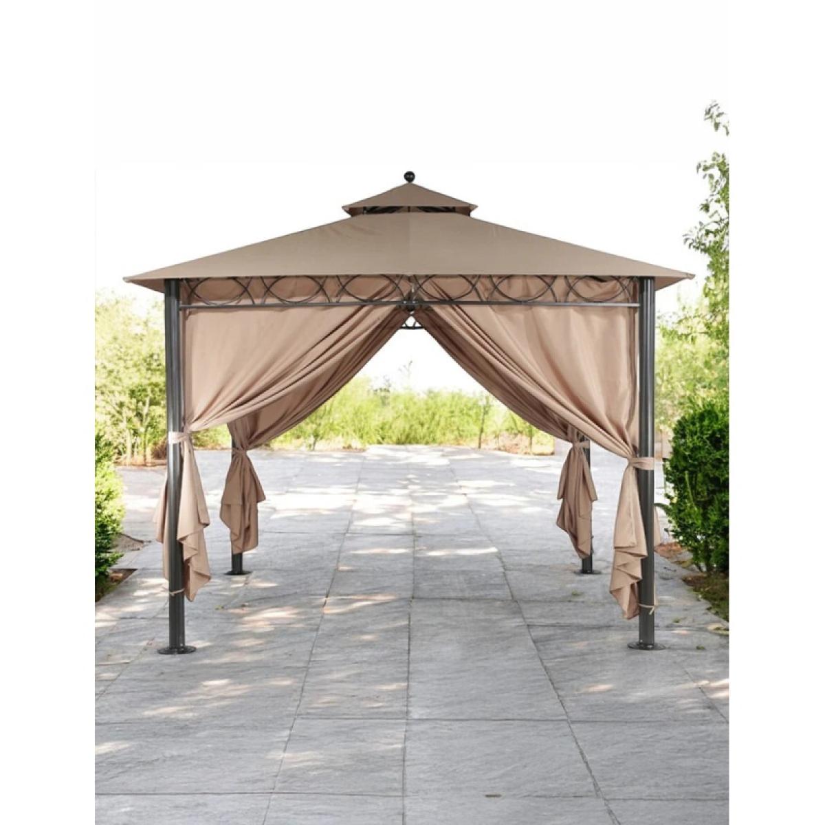 Royalcraft Dubai 3m x 3m Gazebo and Curtains - Mocha – image 13