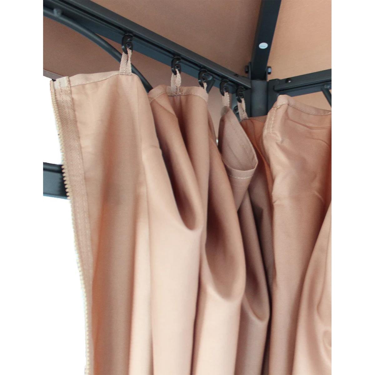 Royalcraft Dubai 3m x 3m Gazebo and Curtains - Mocha – image 5