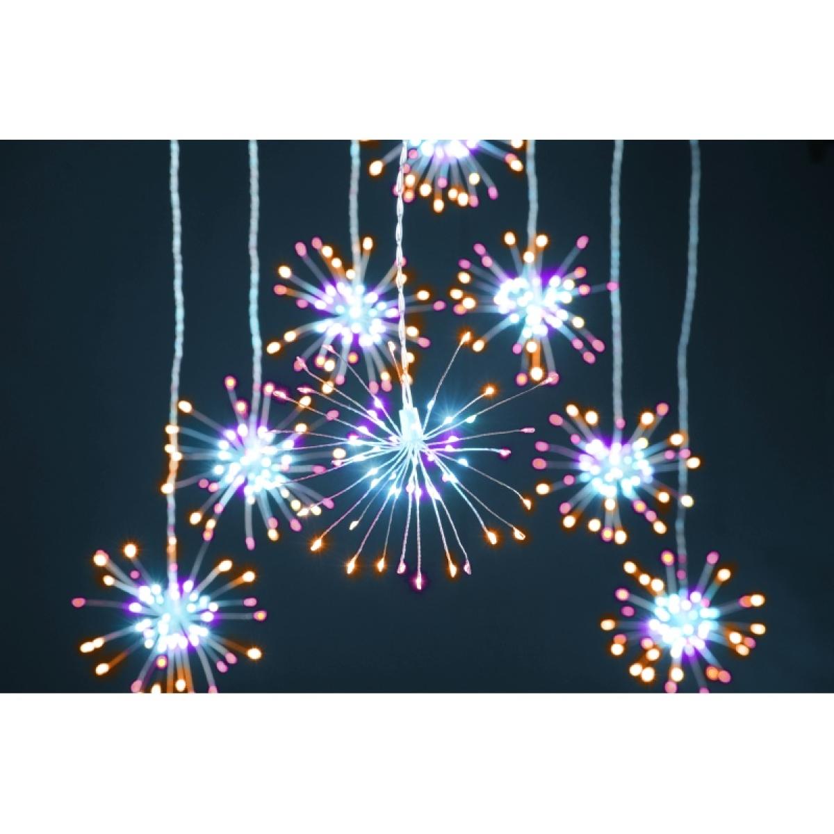 Festive Starburst Curtain Lights 160cm x 120cm - Aurora In Multi – image 6