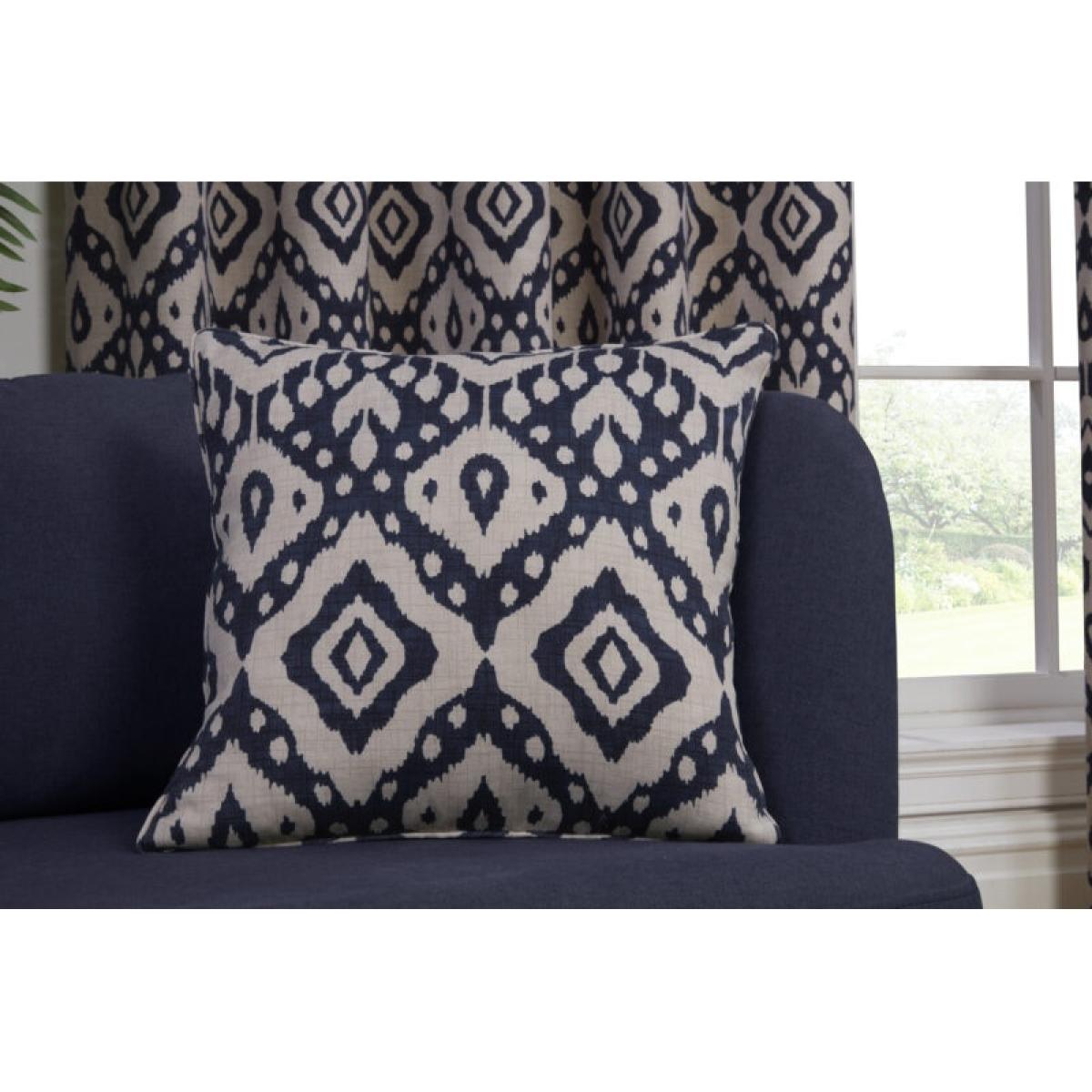 Sundour Marrakech Lined Eyelet Curtains - Navy - 66 x 90 – image 5