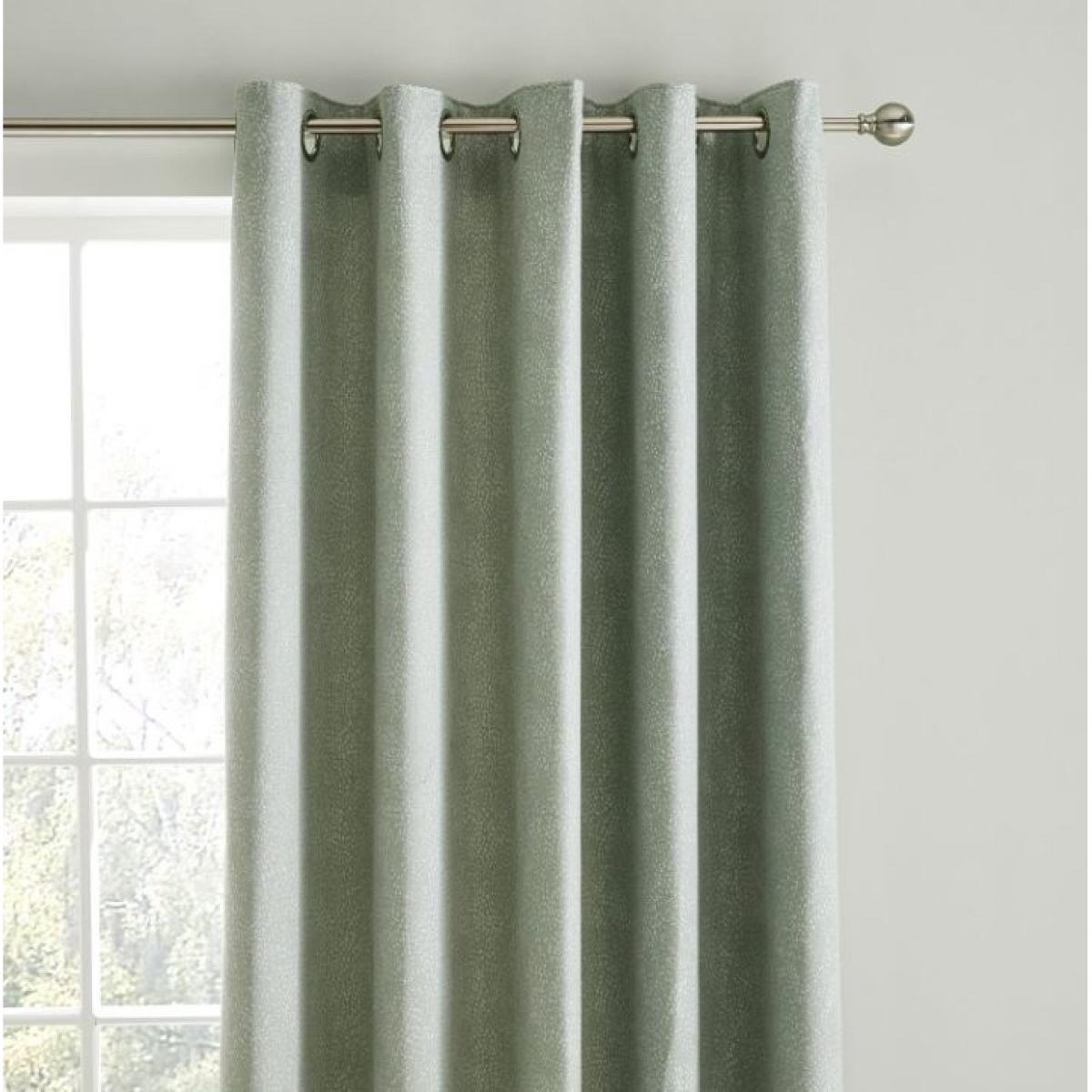 Laura Ashley Alnwick Sage Curtains - 64 x 72, Jacquard - sage green – image 2