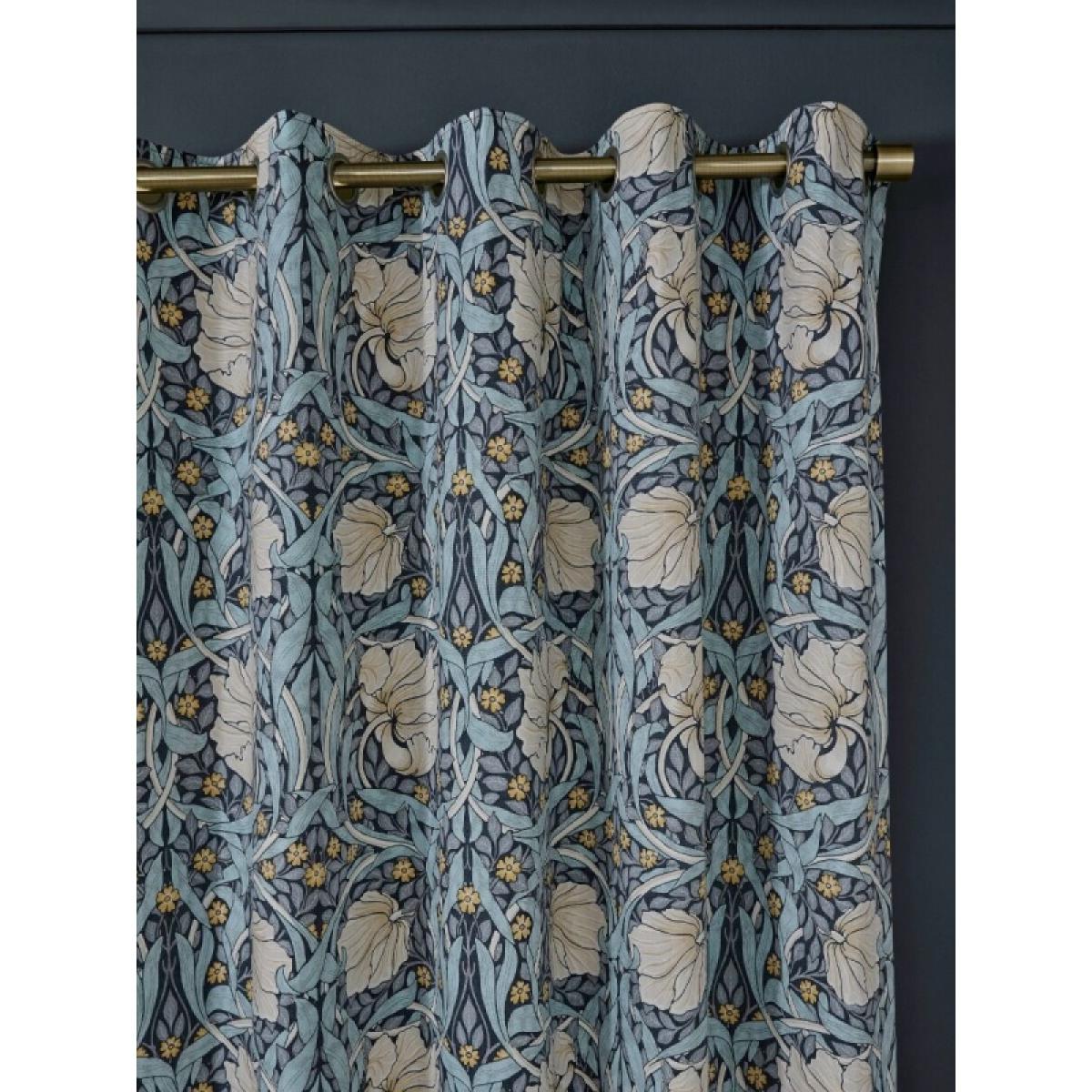 William Morris at Home Pimpernel Blackout Eyelet Curtains - Blue - W 66 x D 54 – image 5