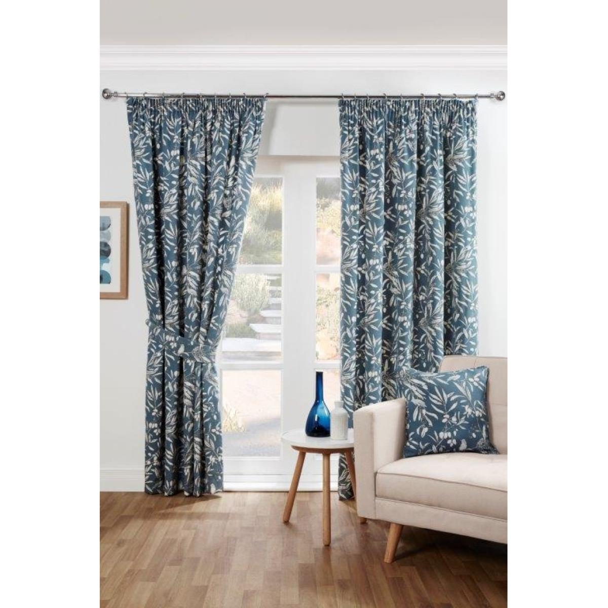 Sundour Aviary Bluebell Curtains - 90x72, Decor - Blue – image 2