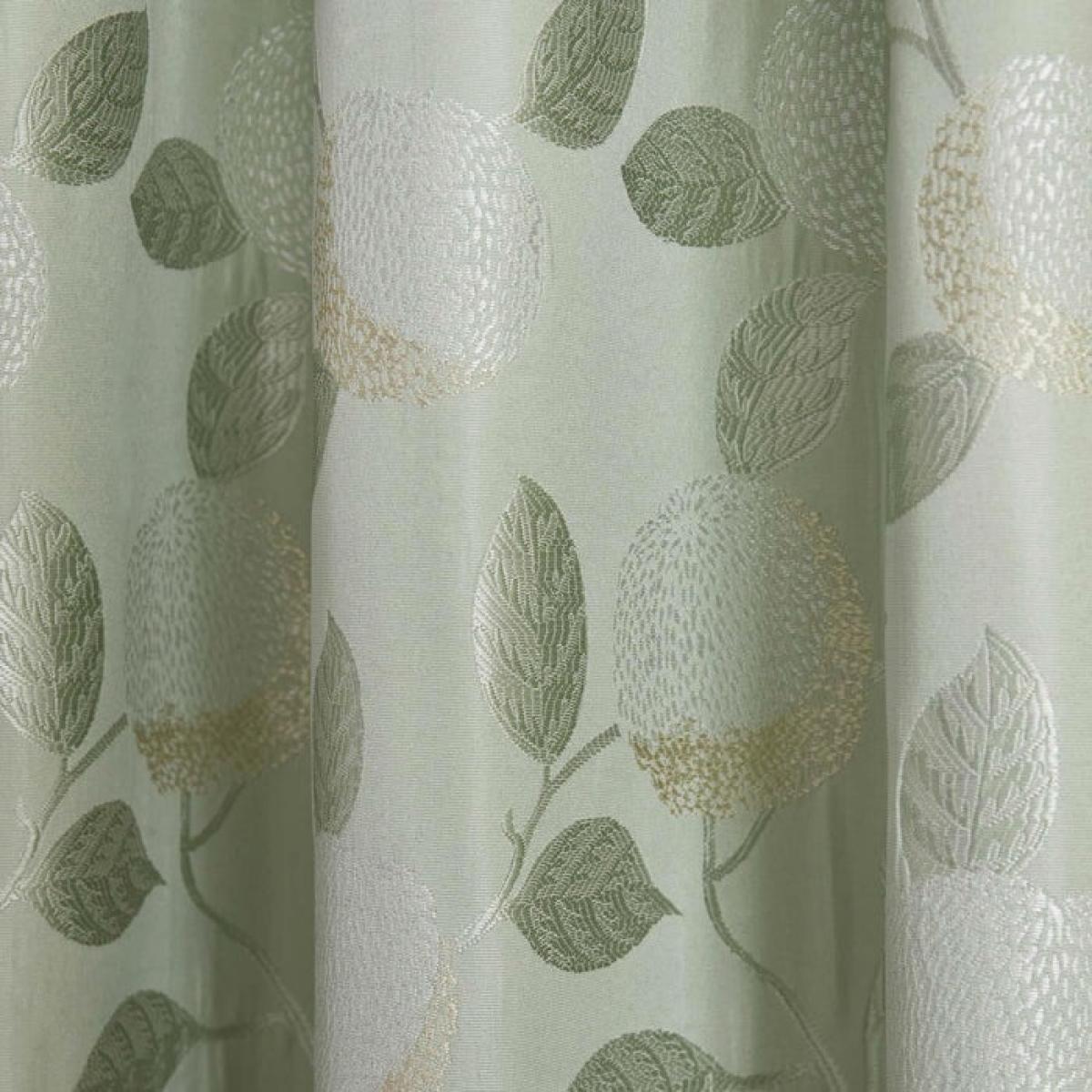 Curtina Bramford Jacquard Lined Tape Top Curtains Green - 46x72 – image 2