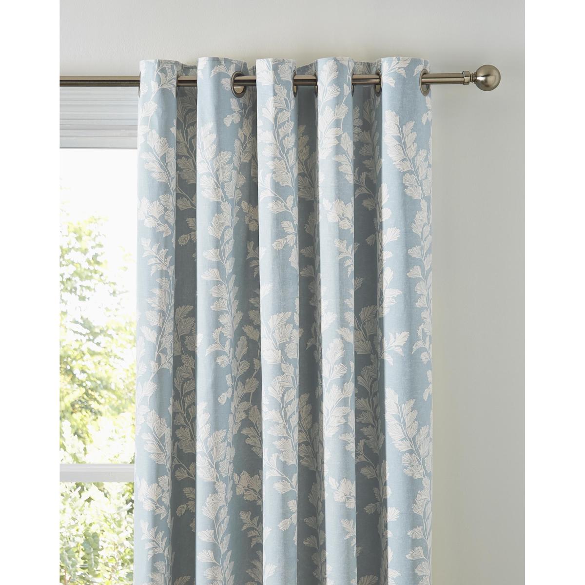 Laura Ashley Waxham Eyelet Curtains - Seaspray - 64 x 90 – image 3