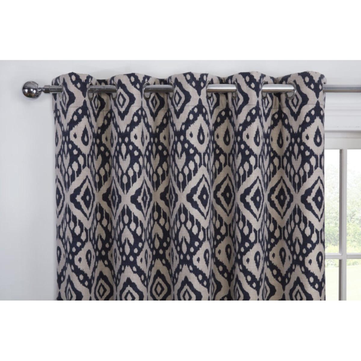 Sundour Marrakech Lined Eyelet Curtains - Navy - 90 x 90 – image 3