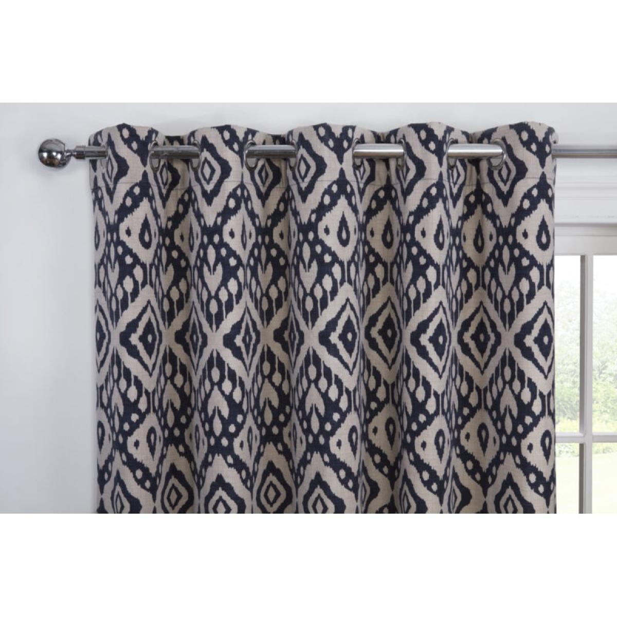 Sundour Marrakech Lined Eyelet Curtains - Navy - 90 x 90 – image 6