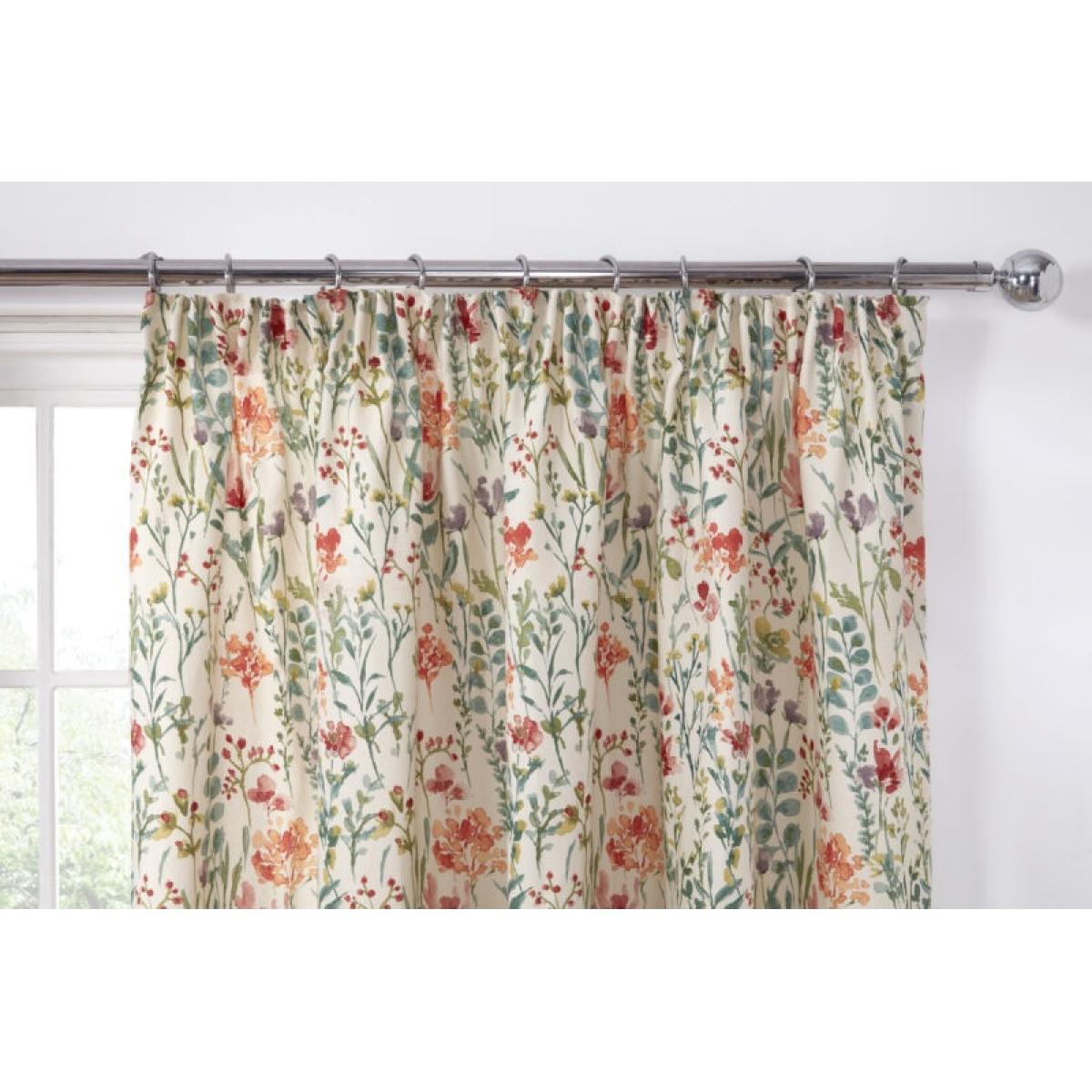 Sundour Amaryllis Lined Pencil Pleat Curtains - Multi - 46 x 54 – image 6
